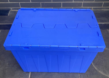Impact Resistance Plastic Attached Lid Containers For Industrial