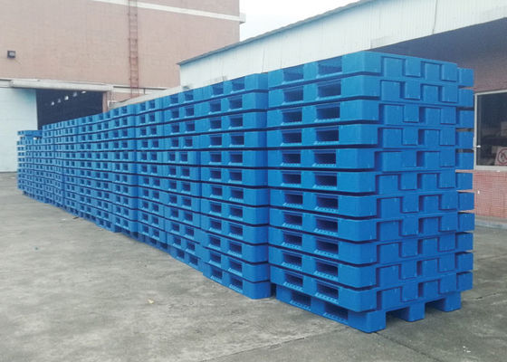 Custom HDPE 6T Heavy Duty Plastic Pallets 4 Way Forklift