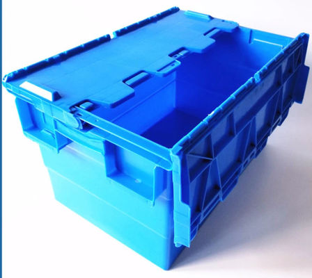 Blue Grey Green 60L Plastic Storage Container With Lid