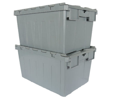 Virgin PP Standard Logistic Plastic Shipping Totes Gray Color