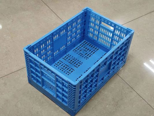 Vertical Stacking Fruit And Vegetable Plastic Crates Fresh Food Transport Basket Bins With Holes