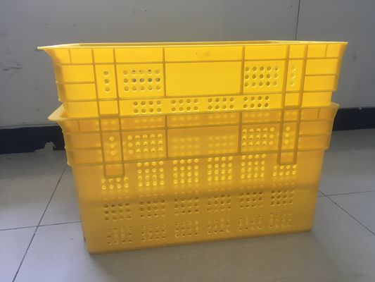 600*400mm Fruit And Vegetable Plastic Crates Stackable Turnover Distribution