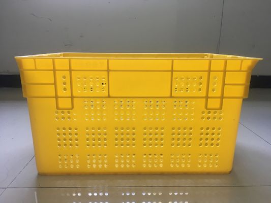 600*400mm Fruit And Vegetable Plastic Crates Stackable Turnover Distribution