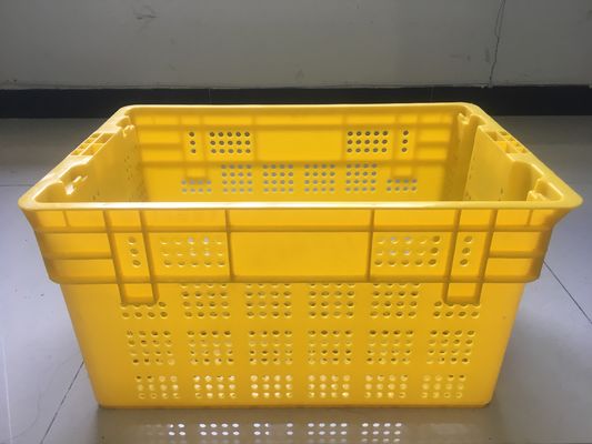 600*400mm Fruit And Vegetable Plastic Crates Stackable Turnover Distribution