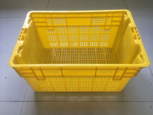 600*400mm Fruit And Vegetable Plastic Crates Stackable Turnover Distribution