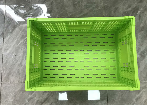 Heavy Duty Plastic Folding Vegetable Crates 600*400*300mm