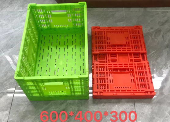 Plastic Storage Fruit Vegetable Transport Basket Crate For Supermarket