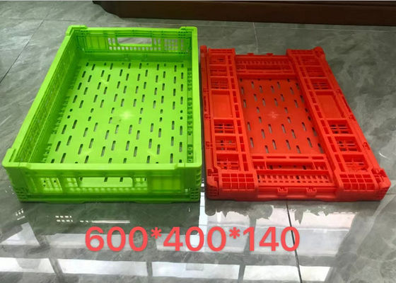 Plastic Storage Fruit Vegetable Transport Basket Crate For Supermarket