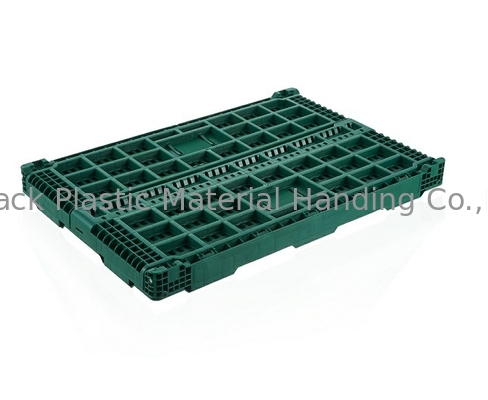 600*400mm Fruit And Vegetable Plastic Crates Dovetail Groove Custom Color