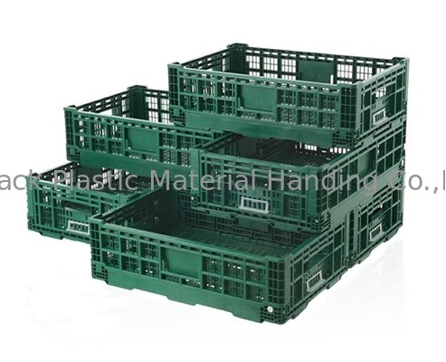 Card Clip Design Plastic Moving Crates Fruit Vegetable Storage Baskets