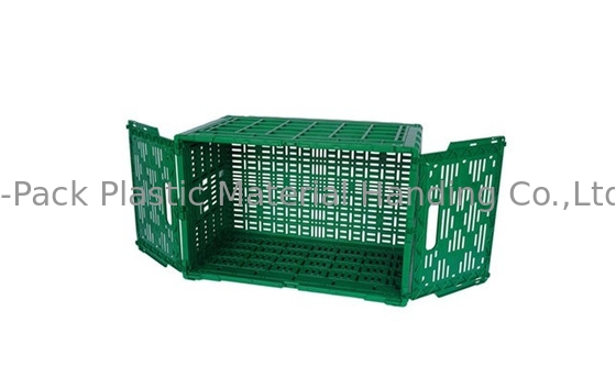 3.4kg 100% Virgin PP Heavy Duty Fruit And Vegetable Plastic Crates