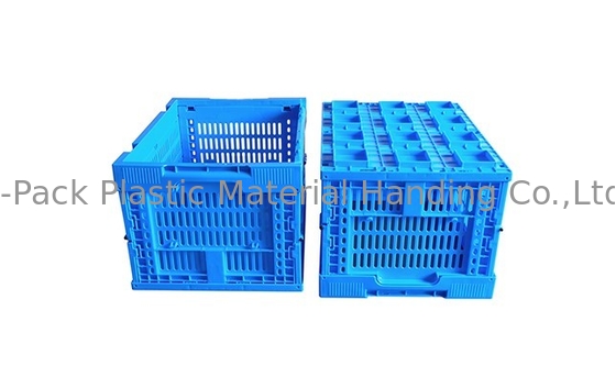 Small Size 400*300mm Blue Fruit And Vegetable Plastic Crates