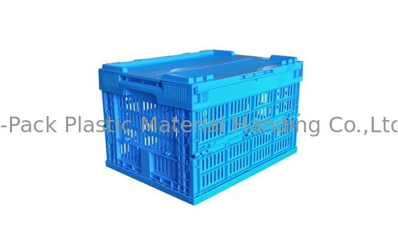 Impact - Resistance Collapsible Fruit And Vegetable Plastic Crates With Lids