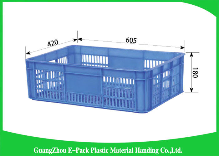 Recyclable Plastic Crates With Lids , Light Weight Stacking Storage Boxes For Logistic