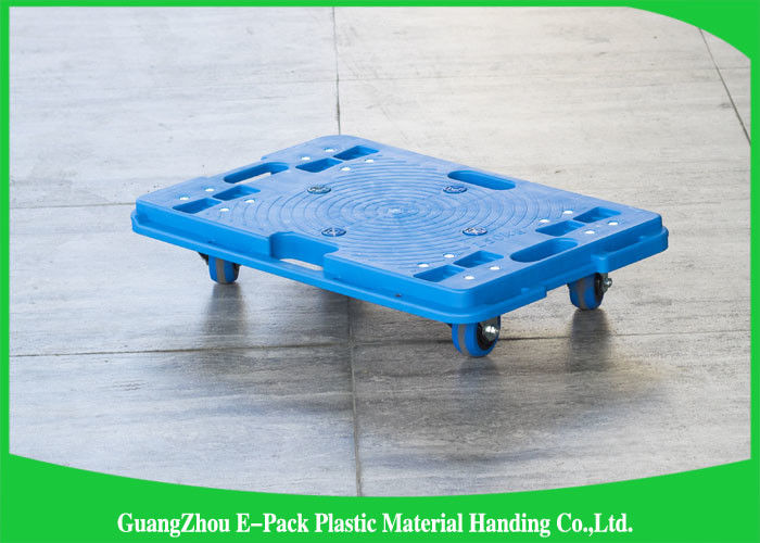 150KG 4 Wheel Cart Dolly  For Plastic Crate , Recyclable Heavy Duty Moving Dolly