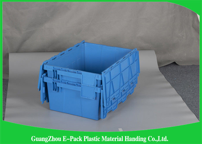 45L New PP Nested Plastic Storage Boxes With Lids , Light Weight Plastic Storage Bins