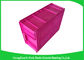 Warehouse Plastic Stackable Containers Big Capacity Space Saving Foldable Transport