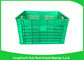 Space Saving Heavy Duty Plastic Crates , Stackable Storage Containers Nested Freely
