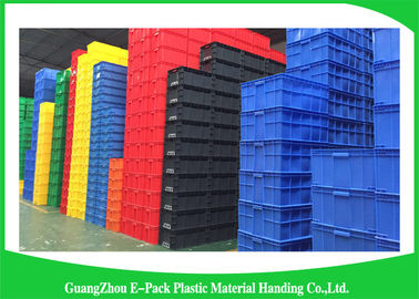 Warehouse Large Plastic Storage Boxes , Space Saving Stackable Plastic Bins