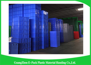 Warehouse Large Plastic Storage Boxes , Space Saving Stackable Plastic Bins