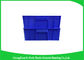 33L Plastic Stacking Boxes PP , Plastic Storage Crates  Rectangle Folding