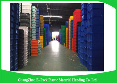 Warehouse Large Plastic Storage Boxes , Space Saving Stackable Plastic Bins