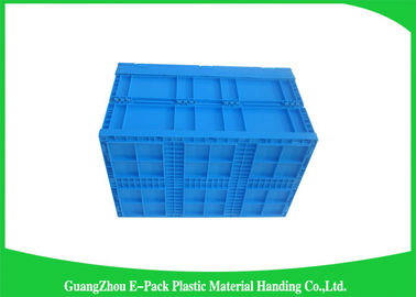 Recyclable Industrial Collapsible Plastic Box , Plastic Folding Crate For Logistics