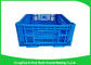 Light Weight Plastic Folding Storage Boxes , Collapsible Plastic Storage Crates