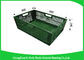 Durable Mesh Ventilated Folding Plastic Crates Portable Stackable 600 * 400 * 400mm