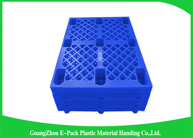 Ventilated Nestable Plastic Pallets Food Grade 1200 * 800 * 140mmWith Nine Feet