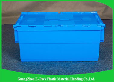 Customized Plastic Attached Lid Containers Storage Packaging Long Service Life