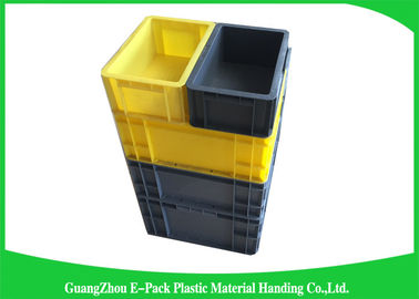 Self Adhesive Label Holders Stackable Plastic Storage Containers , Euro Plastic Storage Boxes