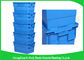 600 * 400 * 315mm Plastic Attached Lid Containers Stackable And Nestable PP Materials