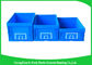 55L Supermarket Transport collapsible plastic storage bins / folding storage crates