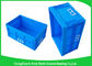 55L Supermarket Transport collapsible plastic storage bins / folding storage crates