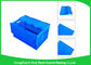 Mesh Collapsible Plastic Containers with Attached Lids / Package Folding Plastic Crates