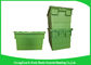 Recyclable Logistic Plastic Attached Lid Containers For Transporting