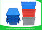 Eco-friendly Stackable Heavy Duty Plastic Storage Containers With Attached Lids