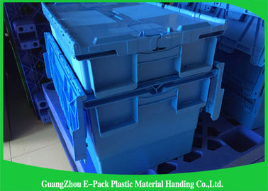 Customized Nestable PP Plastic Attached Lid Containers Food Grade