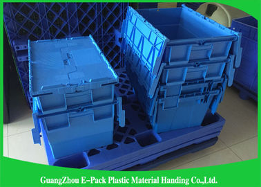 Customized Nestable PP Plastic Attached Lid Containers Food Grade