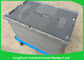 Durable Plastic Storage Bins With Lids / Attached Lid Distribution Containers