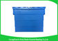 Heavy Duty Moving Stackable Plastic Tote Boxes With Hinged Lids