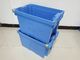 Stacking Nesting Solid Plastic Tote Box Standard Size 600*400mm