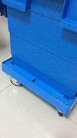 3 Inches Four PU Wheels Plastic Stacking Dolly Rudder Moving Customized