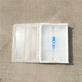 Attached Lids Collapsible Plastic Tote Boxes / Foldable Plastic Container