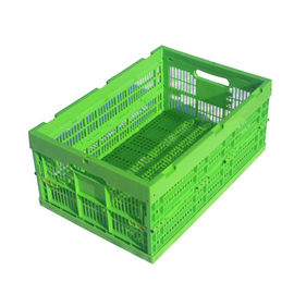 Agricultural Plastic Collapsible Storage Crate Customized 600*400 Mm