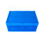 Attached lids Plastic Collapsible Crates 600*400*265 mm Solid Bottom Mesh Body