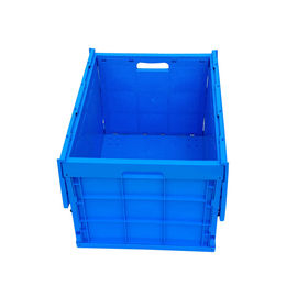 Attached Lids Larger Volume Plastic Collapsible Tote Boxes Stronger and Durability