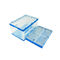 650*440 mm Series Plastic Collapsible Tote Boxes Attached Lids Stacking