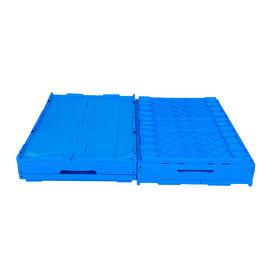 Attached Lids Virgin PP Small Collapsible Plastic Crates Light Duty